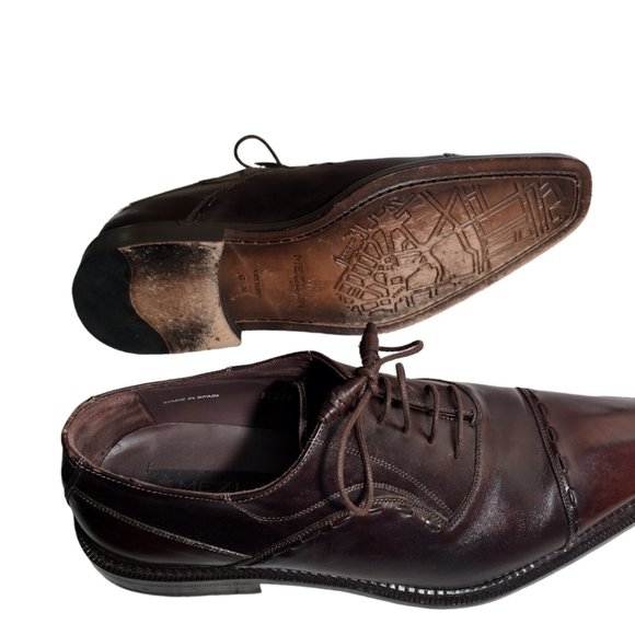 Mezlan Men's Leather Coppola, Brown, 9.5 Medium, Gently worn - Picture 4 of 4